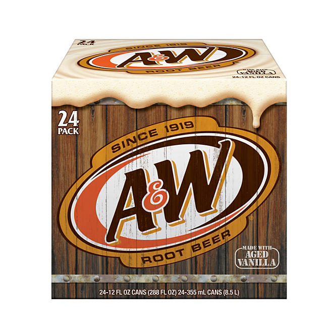 A&W Root Beer 12 fl. oz., 24 pk.