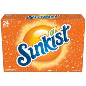 Sunkist Orange Soda 12 fl. oz. cans, 24 pk.