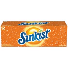 Sunkist Orange Soda 12 fl. oz. cans, 12 pk.