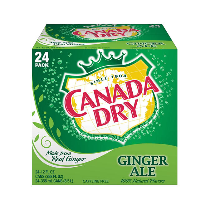 Canada Dry Ginger Ale Soda 12 fl. oz., 24 pk.