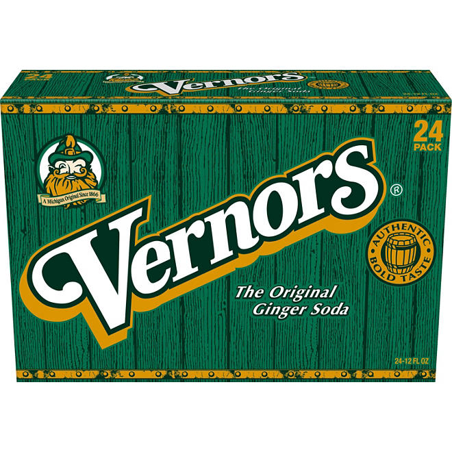 Vernors Ginger Soda (12 fl. oz. cans, 24 pk.)