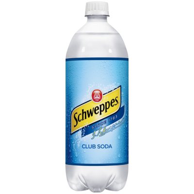 Schweppes Club Soda (1 L bottle) - Sam's Club