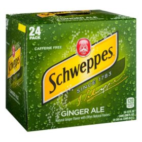 Schweppes Ginger Ale 12 fl. oz., 24 pk.