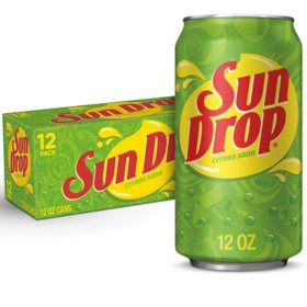 Sun Drop Citrus Soda 12 fl. oz. cans, 12 pk.