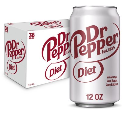 Dr Pepper Made with Sugar Soda (12 fl. oz., 24 pk.) - Sam's Club