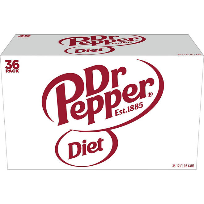 Diet Dr Pepper Soda 12 fl. oz., 36 pk.