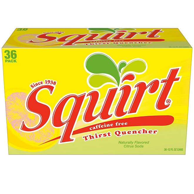 Squirt Citrus Soda 12 fl. oz., 36 pk.