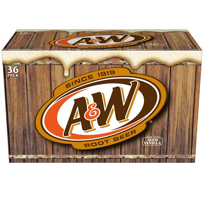 A&W Root Beer Soda 12 fl. oz., 36 pk.