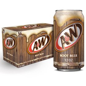 A&W Root Beer Soda 12 fl. oz., 36 pk.