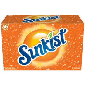 Sunkist Orange Soda 12 fl. oz. cans, 36 pk.
