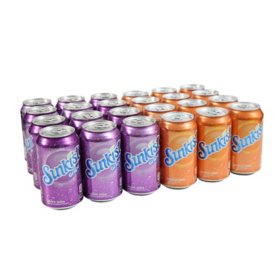 Sunkist Grape & Orange Soda 12 oz., 24 pk.