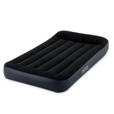 Intex Twin Bed Raised Air Mattress With Built-In Pump 