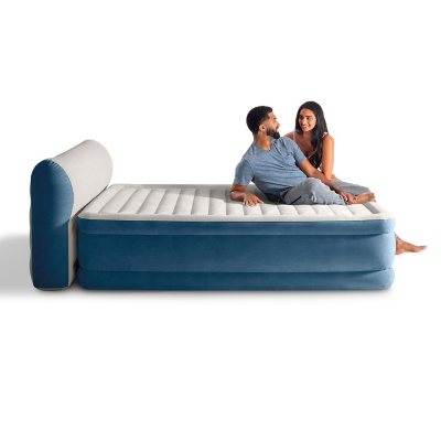 Intex 24 Queen Dream Lux Dura-Beam Elevated Airbed Mattress With