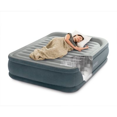 Intex queen air mattress outlet with raised pillow rest