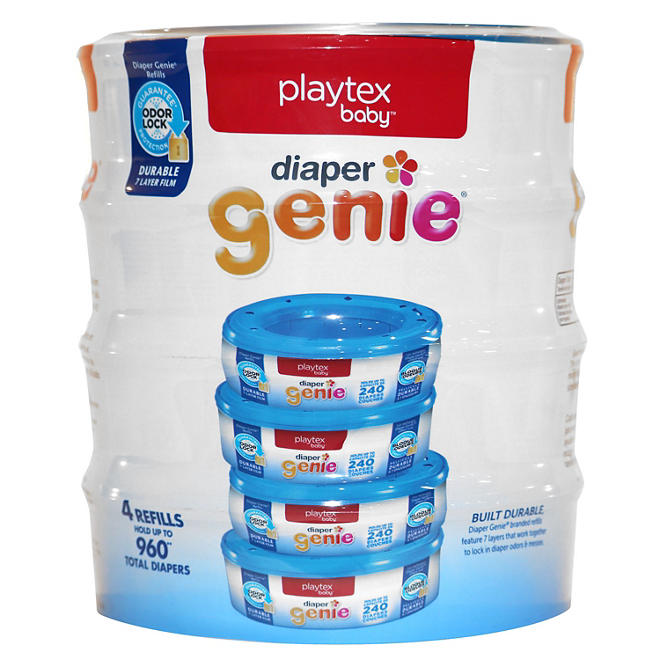 Playtex Diaper Genie, 4 Pack Refill - 960 ct.