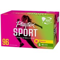 Playtex Sport Tampons, Unscented, Regular and Super Multi Pack (96 ct.)