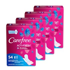 Carefree Actifresh Panty Liners, Regular To Go, 216 ct.
