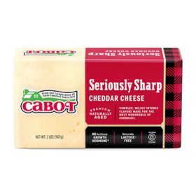 Cabot Seriously Sharp Cheddar Cheese 2 lbs.