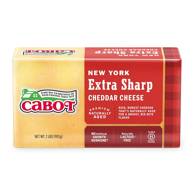 Cabot Extra Sharp Cheddar Cheese 2 lbs.