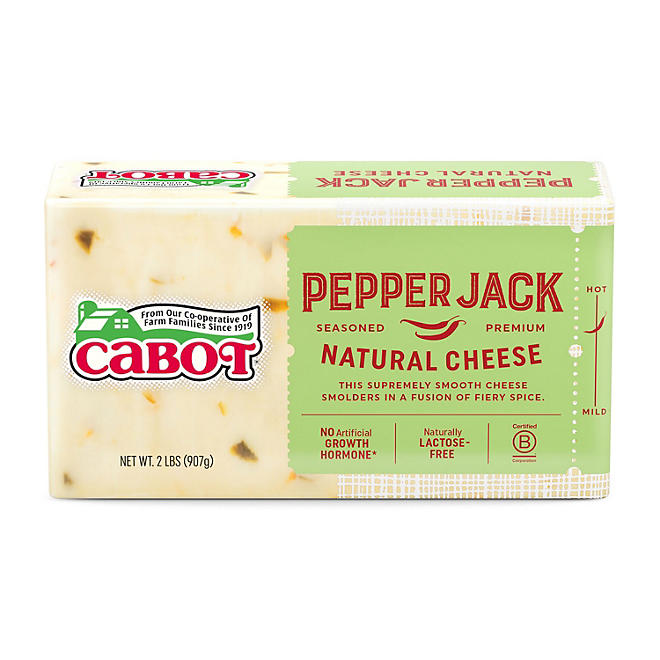 Cabot Pepper Jack Cheese (2 lb.)