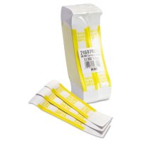 Coin-Tainer Company Self-Adhesive Currency Straps, Yellow, $1,000 in $10 Bills (1000 bands/box)