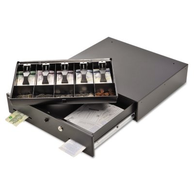 SteelMaster Alarm Alert Steel Cash Drawer with Deadbolt/PushButton Release Lock Black Sam's