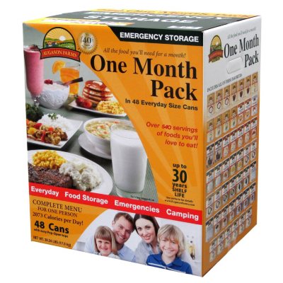 1 Month Emergency Food Supply Kit