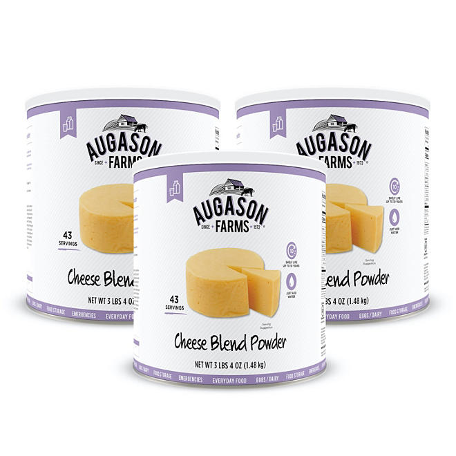 Augason Farms Cheese Blend Powder (52 oz., 3 pk.)