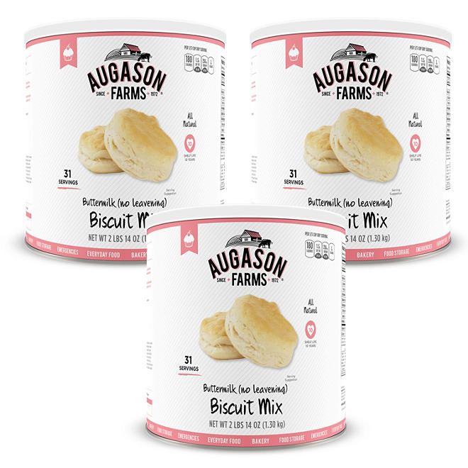 Augason Farms Buttermilk Biscuit Mix (46 oz., 3 pk.)
