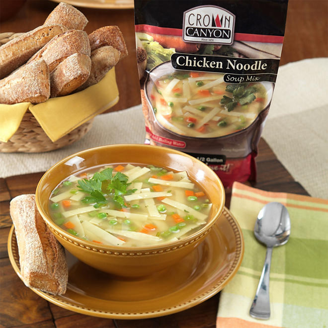 Crown Canyon&trade; Chicken Noodle Soup Mix Pouch - 6 pk.
