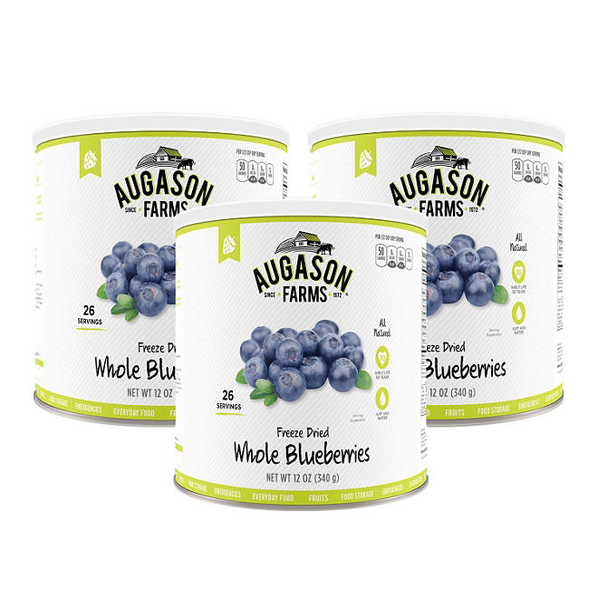Augason Farms Freeze-Dried Whole Blueberries (12 oz.)