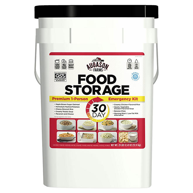 Augason Farms Emergency Food Supply (30-Days 1-Person) – QSS Certified