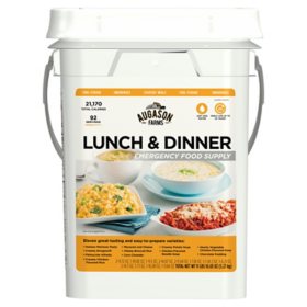 Augason Farms Lunch and Dinner Variety Emergency Food Supply 4-Gallon Pail 