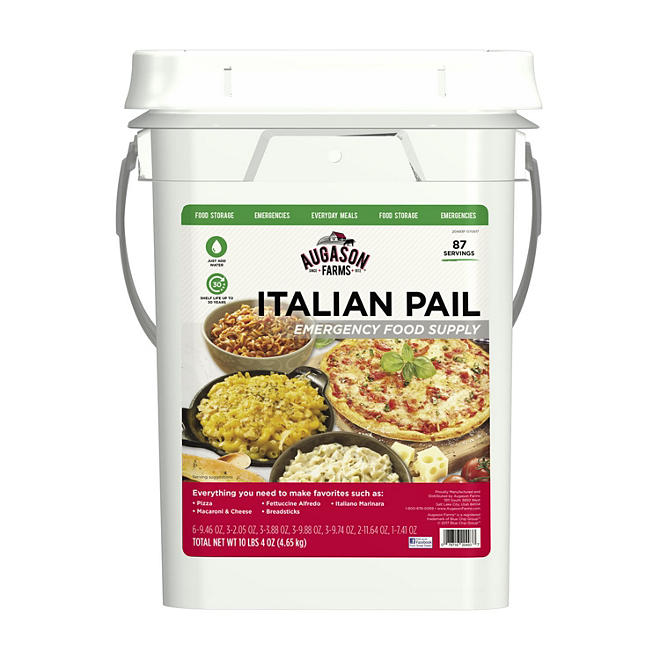 Augason Farms Italian Variety Kit Emergency Food Supply Pail (4 gal.)