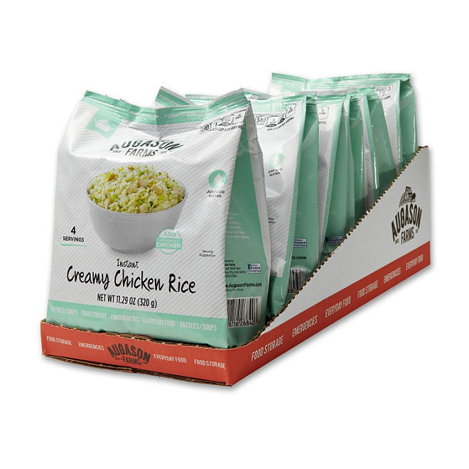 Augason Farms Pantry Pack, Creamy Chicken Rice (6 Pouches)