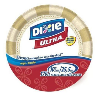 Dixie Ultra® Disposable Large Paper Plates, 11 ½ inch, Dinner Size