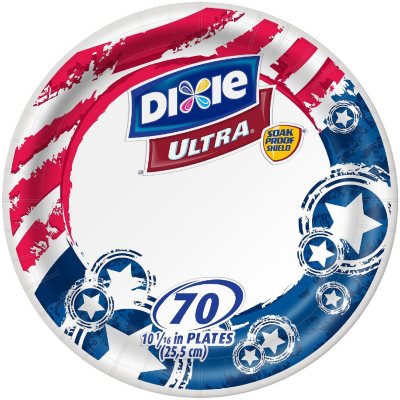 Dixie Ultra? Plates Patriotic Design - 70 Ct. - Sam's Club