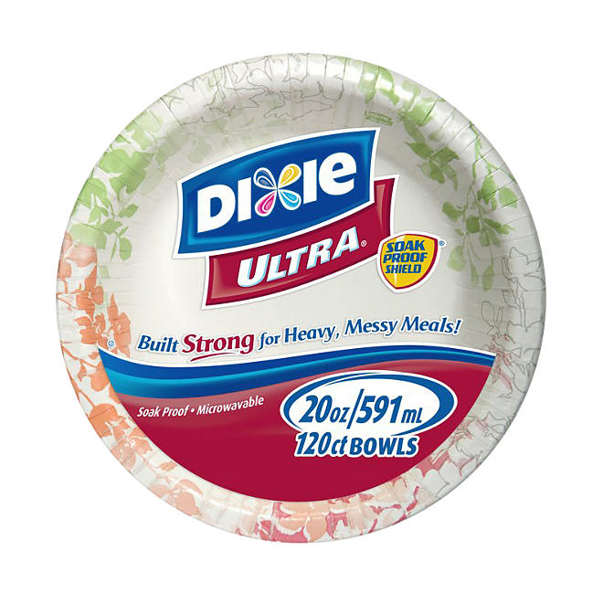 Dixie Ultra Paper Bowls, 20 oz. (120 ct.)