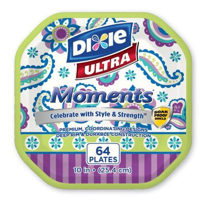 Dixie Ultra Moments Paper Plates (10, 64 ct.) - Sam's Club