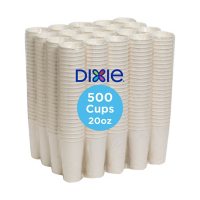 Dixie PerfecTouch Insulated Paper Cups, White (Various Sizes) 