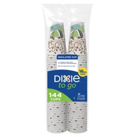 Dixie PerfecTouch Insulated Hot/Cold Paper Cups, Coffee Haze (Choose Count & Size)