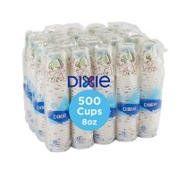 Dixie PerfecTouch Insulated Hot/Cold Paper Cups, Coffee Haze (Choose Count and Size)