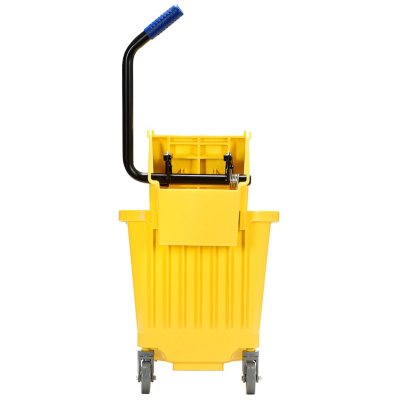  Toolsempire Commercial Mop Bucket, Mop Bucket with Wringer,  Household Portable Mop Bucket, Very Suitable for Home and Public Floors,  Capacity 32L, Yellow : Health & Household