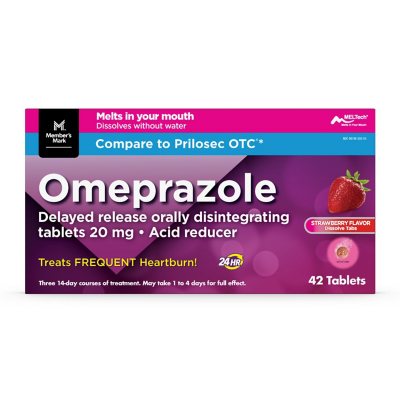 Member's Mark Omeprazole Orally Disintegrating Tablets, 20 mg. (42 ct.) - Sam's  Club