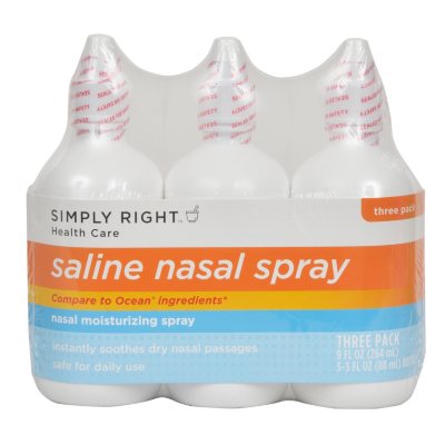 saline nasal spray for cold