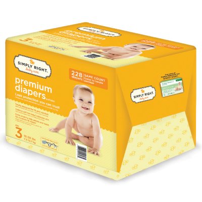 Simply Kids Baby Diapers Size 3