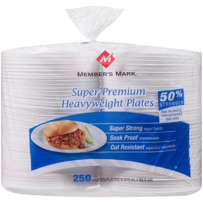 Hefty Supreme Foam Disposable Lunch Plates, 8 7/8 (250 ct.) - Sam's Club