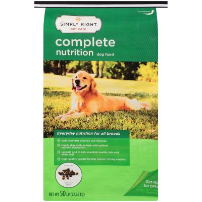 Simply Right Complete Nutrition Dog Food 50 lbs. Sam s Club