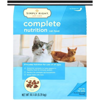 Simply Right Complete Nutrition Cat Food 18.5 lb. Sam s Club