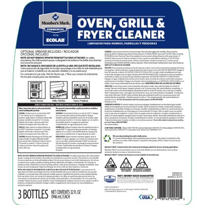 6 PACK - Member's Mark Commercial Oven, Grill and Fryer Cleaner (32 oz.)
